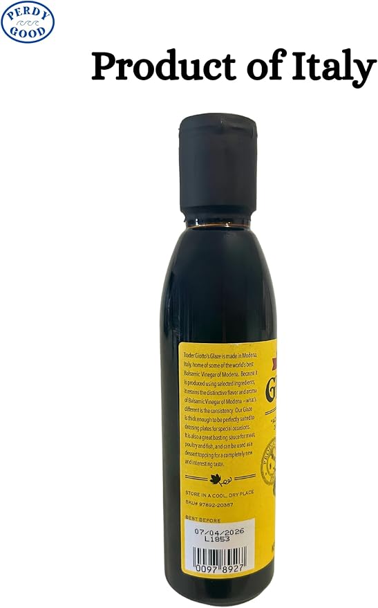 Trader Joes's Trader Giotto's Balsamic Glaze Bundle with two (2) 8.45oz bottles of Trader Giotto's Balsamic Glaze and one (1) Adjustable Measuring Spoon All-in-One Measuring Device