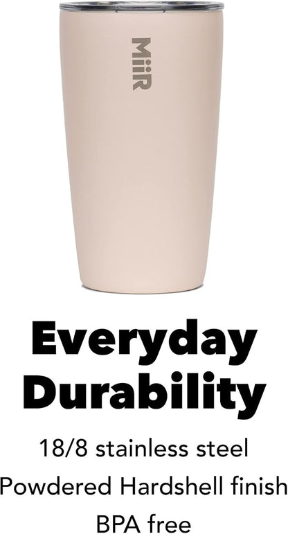 MiiR Tumbler, 12oz | Insulated Stainless Steel with Press Fit Slide Lid – Splash Proof Design, Holds Hot & Cold Beverages, Cup Holder Compatible