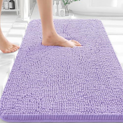 OLANLY Bathroom Rugs 32x20, Extra Soft Absorbent Chenille Bath Rugs
