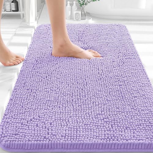 OLANLY Bathroom Rugs 36x24, Extra Soft Absorbent Chenille Bath Rugs