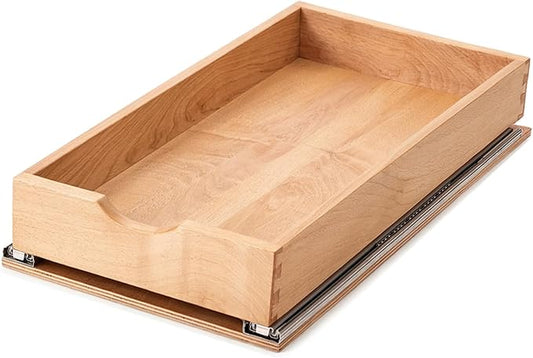 Pull Out Cabinet Drawers - 9x2 Size Options (10-29'W,18-21'D), Pre-Assembled with Soft Close Slides, Solid Beechwood, Easy Installation(10'W x 18'D)