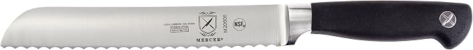 Mercer Culinary Genesis 10-Piece Forged Knife Set with Case, Steel/Black