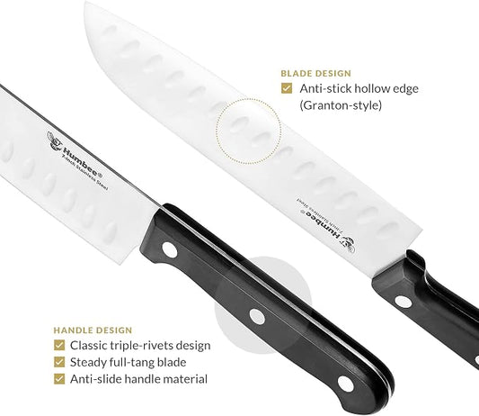 Chef 7-Inch Santoku Knife Ultra Sharp Kitchen Knife Japanese Chefs Knife
