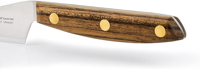 Arcos Serie Nordika - Cheese Knife - Stainless Steel NITRUM - Size Blade 125 mm | 5 Inch Inch - Ovengkol Wood Handle 100% natural FSC - 100% Recycled Packaging