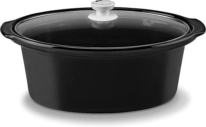 Disney The Nightmare Before Christmas Slow Cooker by Select Brands - 7-Quart Kitchen Appliance - Removable & Dishwasher-Safe Stoneware Crock - Tempered Glass Lid
