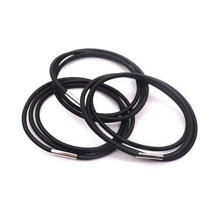 Trash Can Rubber Bands Set of 3, Black Only, Fits 13 to 30 Gallon Trash Cans, Hongmed Garbage Can Elastic Bands, Durable Trash Can Bag Holder Straps Good for Home and Office