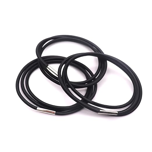 Trash Can Rubber Bands Set of 3, Black Only, Fits 13 to 30 Gallon Trash Cans, Hongmed Garbage Can Elastic Bands, Durable Trash Can Bag Holder Straps Good for Home and Office