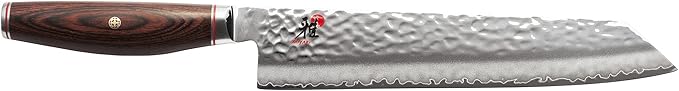 Miyabi Artisan Japanese Kiritsuke Knife,9.5-inch, All Purpose Kitchen Knife, Pakkawood Octagon-shaped Handle, Hand-honed Blade Finished with Katana Edge, Handcrafted in Seki, Japan