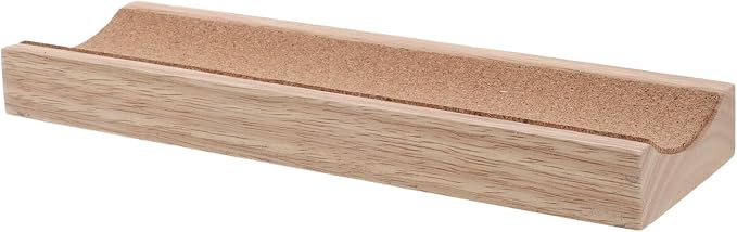 Garneck Wood Rolling Pin Holder Compact Storage Organizer for Pastry Dough Fondant Bakers Space-saving Kitchen Base Stand Compatible with Various Roller