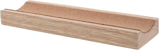 Garneck Wood Rolling Pin Holder Compact Storage Organizer for Pastry Dough Fondant Bakers Space-saving Kitchen Base Stand Compatible with Various Roller