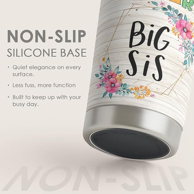 Sister Gifts - Sister Stainless Steel 20oz Tumbler, Insulated Travel Mug, Gifts for Birthday, Christmas, Women, Girls, Best Friends