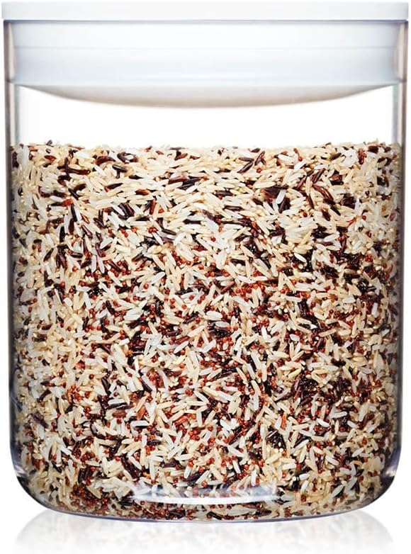 Click Clack Pantry Canister, 3.3-Quart, White Lid