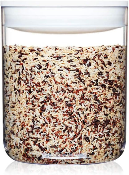 Click Clack Pantry Canister, 3.3-Quart, White Lid