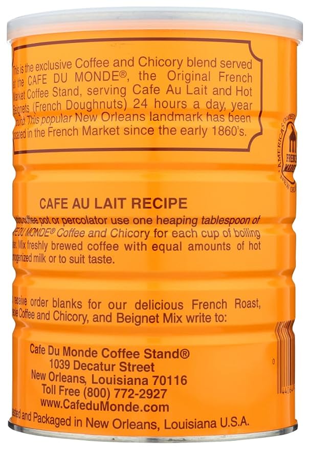 Half a Dozen Cans (6 Cans) of Coffee Du Monde - 15 oz. cans