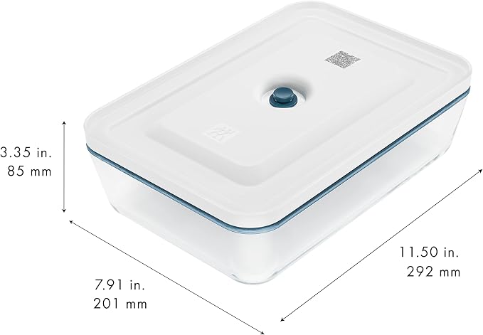 Zwilling Fresh & Save vacuum casserole dish, storage box with lid, glass, La Mer