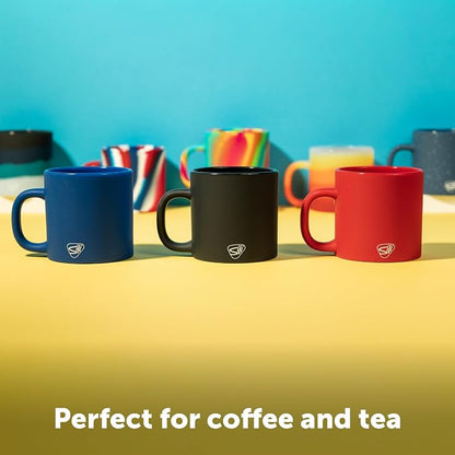 Silipint 16oz Silicone Coffee Mug – Unbreakable Dishwasher Safe Microwave Oven & Freezer Compatible Travel Mug – Non-Toxic Reusable Cup for Hot Coffee Tea or Cold Drinks (Classic Black) Pack of 1