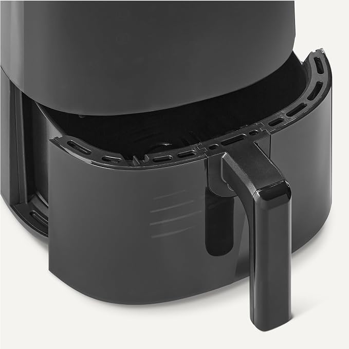 Amazon Basics 6-Quart Air Fryer with Easy View Window, 8 Preset Menus, 1550W, Black