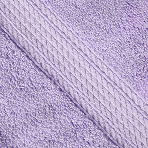 SUPERIOR Egyptian Cotton Pile Heavyweight Bath Sheet, 2 Piece Set, Purple