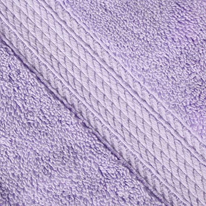 SUPERIOR Egyptian Cotton Pile Heavyweight Bath Sheet, 2 Piece Set, Purple