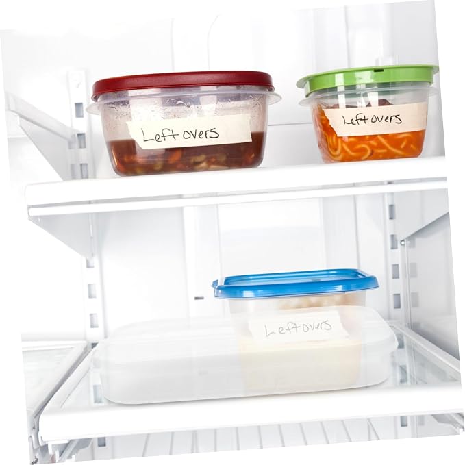 2pcs Stackable Clear Refrigerator Containers with Lids for Seafood Storage Airtight Ideal for Pantry Organization and Fridge