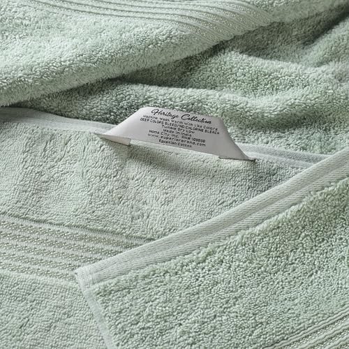 Superior Egyptian Cotton 6-Piece Towel Set, Bathroom Essentials, Towels For Bathroom, Apartment, Airbnb, Guest Bath, Face, Hand, Bath Towels, Washcloths, Absorbent, Fast Drying, Sage