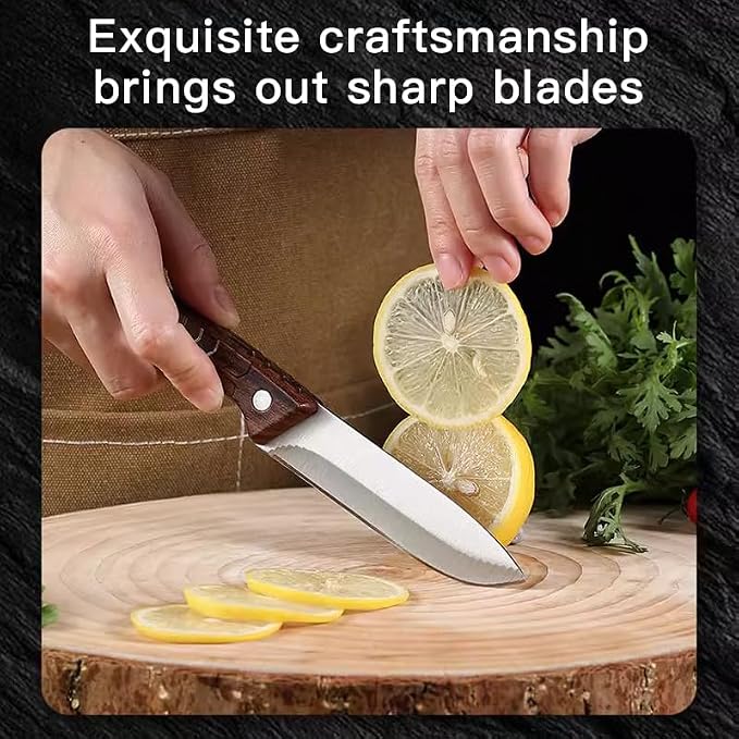 Chef Knife,8.8" Professional Kitchen Knife for Cooking,Made of Stainless Steel,Ultra Sharp for Cutting food,with Ergonomic Handle,for Home & Restaurant