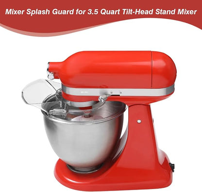 Pouring Shield for KitchenAid Mixer- Mixer Splash Guard for 3.5 Quart Tilt-Head Stand Mixer - Mixer Shield with Removable Pouring Chute, Mixer Accessories and Attachments
