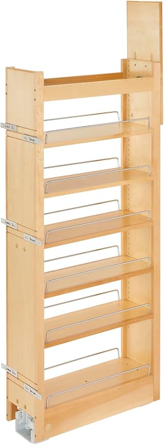 Rev-A-Shelf PULLOUT, Pant Try, Wood, 51" H X 8" W