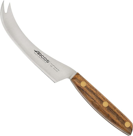 Arcos Serie Nordika - Cheese Knife - Stainless Steel NITRUM - Size Blade 125 mm | 5 Inch Inch - Ovengkol Wood Handle 100% natural FSC - 100% Recycled Packaging