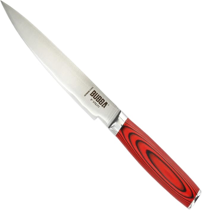 BUBBA Kitchen Series 6" Utility Knife perfect for mincing, and cutting through small vegetables, meats and herbs.