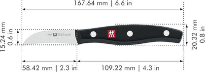ZWILLING Twin Signature 2.75-inch Razor-Sharp German Bird's Beak Peeling Knife, Made in Company-Owned German Factory with Special Formula Steel perfected for almost 300 Years, Dishwasher Safe