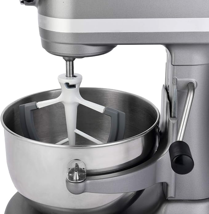 Roabertic Flex Edge Beater for KitchenAid Bowl-Lift Stand Mixer - 6 Quart Flat Beater Paddle with Flexible Silicone Edges