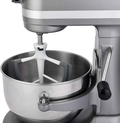 Roabertic Flex Edge Beater for KitchenAid Bowl-Lift Stand Mixer - 6 Quart Flat Beater Paddle with Flexible Silicone Edges
