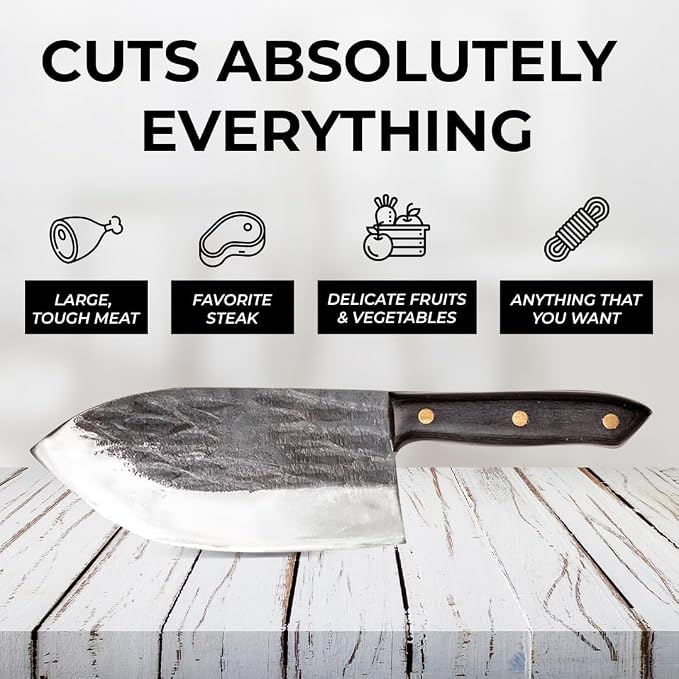 COOLINA The Ultimate Trio Professional Kitchen High-Carbon Steel Knife Set | Handmade Knives for Daily Kitchen Tasks | Full Tang, Ergonomic, Razor Sharp (Tungsten, Galba, Daozi)
