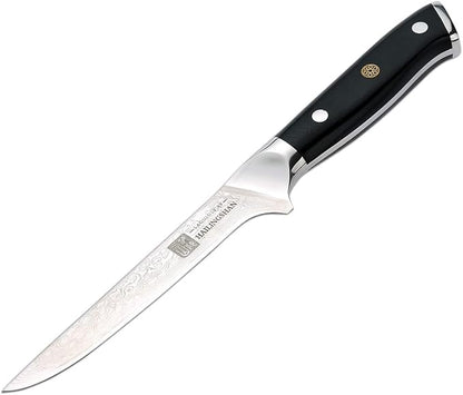 Qin Dynasty Series Boning Knife Pro Kitchen Knife 6 Inch Chef's knife High Carbon Damascus Steel Sharp knife with Ergonomic Handle