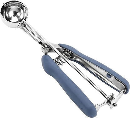 Cookie Scoop, 18/8 Stainless Steel Cookie Scooper, Cookie Scoops for Baking, 1 Tbsp/ 15 ml / 0.5 oz Cookie Dough Scoop, Cookie Scooper for Baking (#60 Midnight Blue)