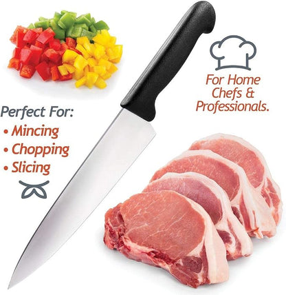 chef knife 8 Inch - kitchen knife European steel - best chef knife for High Carbon Stainless Steel - Chopping knives for Budding Kitchen, cooking knives, and for professional chef knives