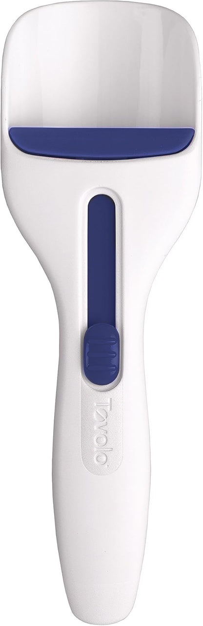 Tovolo Cupcake Scoop Batter Dispenser for Cupcakes Muffins Pancakes & Cookie Dough, Easy to Clean Batter Scoop Slide Dispenses Quicker for Even Size Baked Goods Kitchen Gadget, Deep Indigo