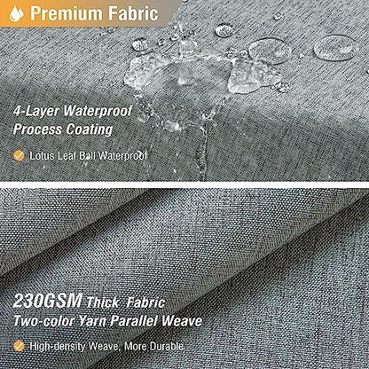 BTTN Narrow Long Linen Textured Fabric Shower Curtain, 60x84, Grey/Gray