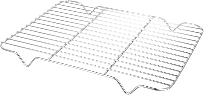 Sheet with Cooling Rack Set, Stainless Baking Sheet Tray Cooling Rack Cover, Kitchen Nonstick Baking Pans Set for Kitchen Storage(26x20x5cm)