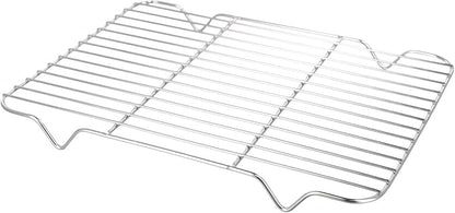 Sheet with Cooling Rack Set, Stainless Baking Sheet Tray Cooling Rack Cover, Kitchen Nonstick Baking Pans Set for Kitchen Storage(26x20x5cm)