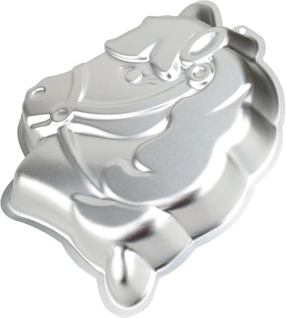 Horse Shaped Birthday Cake Pan, 3D Aluminum Cake Molds Non-stick Baking Tools