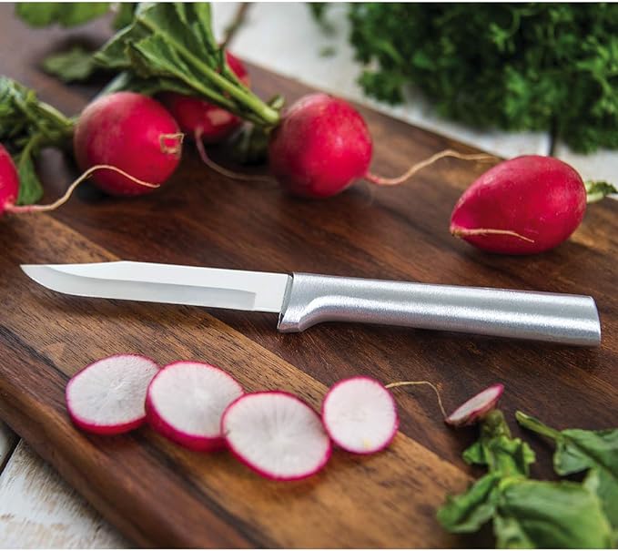 Rada Cutlery Peel, Pare & Slice Gift Set (S18), 3-piece Knife Set, Stainless Steel Blades, Silver Handle