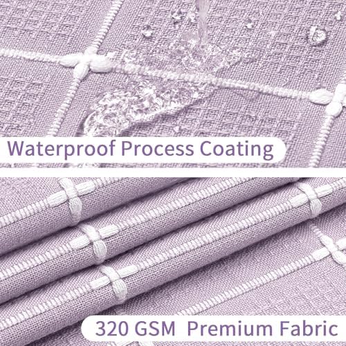 Gibelle Lavender Boho Farmhouse Shower Curtain for Bathroom 72x72