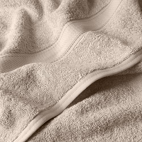 SUPERIOR Egyptian Cotton Ultra Plush & Absorbent, 6 Piece Set, Stone