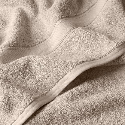 SUPERIOR Egyptian Cotton Ultra Plush & Absorbent, 6 Piece Set, Stone