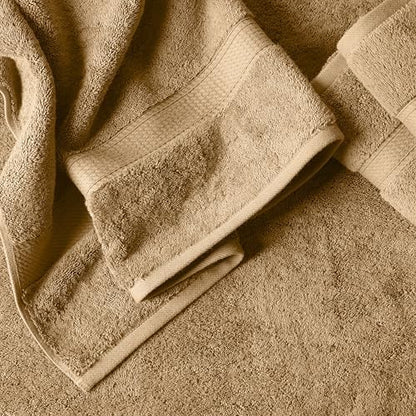 SUPERIOR Egyptian Cotton Ultra Plush & Absorbent, 6 Piece Set, Toast