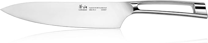 Cangshan TN1 Series 1020007 Swedish 14C28N Steel Forged Chef Knife, 8-Inch