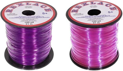 Craft County Rexlace Multicolor Bundle Packs – 100 Yards of Each Color (Sugar Plum)