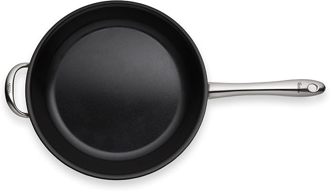 Fissler M5 Pro-Ply Stainless Steel Frying Pan, 12.6 Inch | 5-Ply, Ceramic Non-Stick, Made Without Added PFAS/PTFE, Made in Germany, Induction Compatible